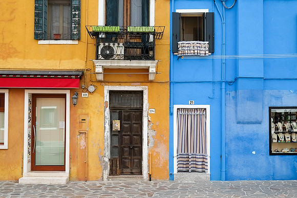 Burano Blues and Yellows | Burano, Venice, Italy